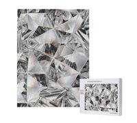 Diamond Texture Style Crystal,500 Pieces Wooden Jigsaw Family Game Jigsaw Puzzles for Adults Teens