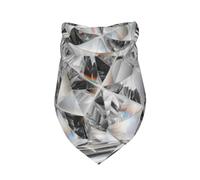 Diamond Texture Style Crystal,Bib Scarf Triangle Hood Adjustable Pet Scarf Washable Hood Suitable for Small, Medium and Large Dogs and Cats