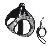 Diamond Texture Style Crystal,Pet Harness,Adjustable Reflective Dog Harness,Pet Leash Vest,M