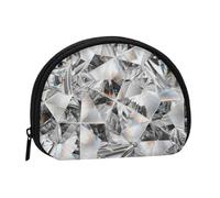 Diamond Texture Style CrystalSmall Makeup Sanitary Napkin Storage Bag,Women's Cosmetic Coin Purse