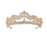 Diamond Tiara Baroque Luxury Gold Geometric Crystal Bridal Tiaras Crown Rhinestone Pageant Prom Diadem Bride Headband Wedding Hair Accessories