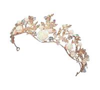 Diamond Tiara Gold Crystal Diamond Handmade Crown Headband Headdress Suitable for Wedding Party Hair Accessories