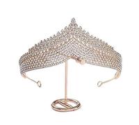 Diamond Tiara Korean Fashion Style Luxury Retro Rhinestone Royal Princess Tiaras Crown Headband Bride Wedding Party Hair Accessories
