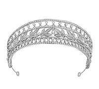 Diamond Tiara Luxury Stone Crown Crystal Leaf Bridal Tiara Crown Rhinestone Pageant Hair Accessories Bridal Headband Wedding Hair Accessories