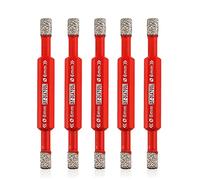 Diamond Tile Drill Bit Set, DT-DIATOOL Porcelain Hole Saw with Hex Shank Double Ended 6-6mm for Drilling Ceramic Marble Artificial Stone Granite 5pcs
