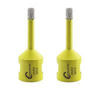 Diamond Tile Drill Bits 2pcs 6mm SANLEETEK Vacuum Brazed Diamond Hole Saw for Ceramic Porcelain Marble Granite M14 Thread
