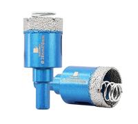 Diamond Tile Drill Bits Set - BRSCHNITT Porcelain Tile Hole Saw Kit for Ceramic, Granite, Marble and More Drilling - 2pcs 28mm Diamond Core Drill Bits Set