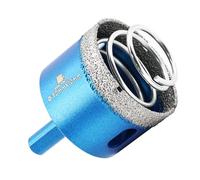 Diamond Tile Drill Bits Set - BRSCHNITT Porcelain Tile Hole Saw Kit for Ceramic, Granite, Marble and More Drilling - 50mm Diamond Core Drill Bits Set