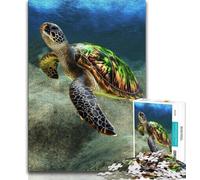Diamond Turtle Jigsaw Puzzles for Adults 1000,for Educational Game Challenge Toy for Is Ideal As A Gift for The Whole Family 50x75cm