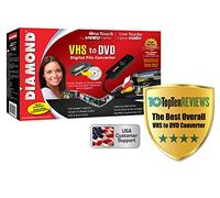 Diamond VC500 USB 2.0 One Touch VHS to DVD Video Capture Device with for Win7, Win8 & Win10