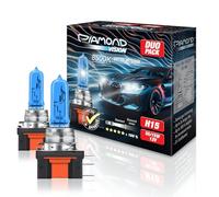 Diamond Vision 2x H15 12V 55/15W 8500K Headlight Halogen Bulb Xenon Look White Vision Error Free Ice Blue Night Breaker Led High Beam Cool Blue Longlife E-certified