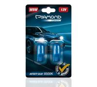 Diamond Vision W5W 12V xenon look white blue T10 parking light blue vision Canbus white vision light bulbs