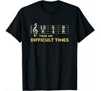 DIAMOND WHEEL Musician Sheet Music - These are Difficult Times T-Shirt Black M