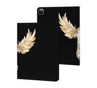 Diamond with Wings Printed Tablet Cases Compatible with iPad Series Slim Trifold Stand Protective Cover