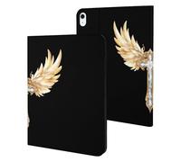 Diamond with Wings Printed Tablet Cases Compatible with iPad Series Slim Trifold Stand Protective Cover