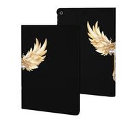 Diamond with Wings Printed Tablet Cases Compatible with iPad Series Slim Trifold Stand Protective Cover