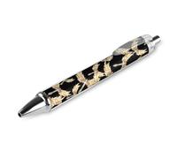 Diamond with Wings Smooth Retractable Ballpoint Pen Printed Gel Pens Black Ink Ballpen Office Supplies for Men Women