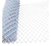 Diamond Woven Wire Mesh Fence for Outdoor Animal Protection, Garden, Orchard, Fish Pond, 1.2M High - Durable White Garden Fencing Solution