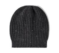 Diamond Yarn Beanie - female - Brunello Cucinelli - Accessories - Black - M - Accessories M