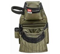 Diamondback Clip-On Tool Belt Pouch - 3 Pockets & 7 Slots, Lightweight & Durable - 15.25"x10.25", 1 lb (Ranger Green)