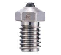 Diamondback Nozzles - V6 Compatible - Polycrystalline Solid Diamond Tip 3D Printer Nozzles, Improved Extrusion, Any Filament, Long Life, Wear Resistant, USA Made (Nickel Plated Copper, 0.6mm)