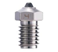 Diamondback Nozzles - V6 Compatible - Polycrystalline Solid Diamond Tip 3D Printer Nozzles, Improved Extrusion, Any Filament, Long Life, Wear Resistant, USA Made (Nickel Plated Copper, 0.4mm)
