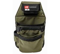 Diamondback Ox 2.0 Tool Pouch - Right-Sided Tool Belt Pouch - Ideal Carpenter & Electrician Tool Pouches for Tools, Punches & Fasteners (Ranger Green - Left Side)