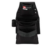 Diamondback Wrangell 2.0 Tool Pouch, Black - Right Side: 3 Pockets, 6 Slots, 2 Loops, For Carpenters, Remodelers, Electricians