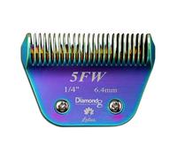 Diamondg #5FW Dog Clipper Blade A5 Snap-On Replacement, Titanium Coated, Fits Andis Oster Wahl, Professional Pet Grooming Blade 6.4mm Wide