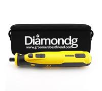Diamondg Rotary Tool for Dog Nail Grinding, Cordless, 8V Lithium Ion Battery, Lighted Tip, 4 Hour Run Time (Yellow)