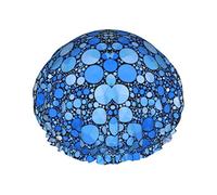 Diamonds And Sapphires Waterproof Shower Cap,Elastic Bathing Hair Cap Environmental Protection Hair Bath Caps, Double WaterproofBathing Shower Hat