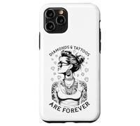 Diamonds And Tattoos Are Forever Funny Inked Tattooed Woman Case for iPhone 11 Pro