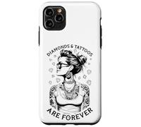 Diamonds And Tattoos Are Forever Funny Inked Tattooed Woman Case for iPhone 11 Pro Max