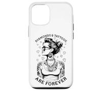 Diamonds And Tattoos Are Forever Funny Inked Tattooed Woman Case for iPhone 12/12 Pro