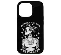 Diamonds And Tattoos Are Forever Funny Inked Tattooed Woman Case for iPhone 13 Pro