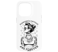 Diamonds And Tattoos Are Forever Funny Inked Tattooed Woman Case for iPhone 15 Pro