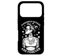 Diamonds And Tattoos Are Forever Funny Inked Tattooed Woman Case for iPhone 17 Pro