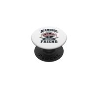 Diamonds Are A Girl's Best Friend Baseball & Softball PopSockets Adhesive PopGrip