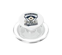 Diamonds Are A Girl's Best Friend Baseball & Softball PopSockets PopGrip for MagSafe