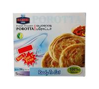 Diamond's Frozen Porotta 5's 360g Ready to Cook Traditional Indian Flatbread Soft and Fluffy Authentic Taste B1G1