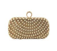 Diamonds Glitter Evening Bags Golden Color Wedding Bridal Female Clutch Bag Vintage Style Beading Lady Handbag Clutch Bag for Women