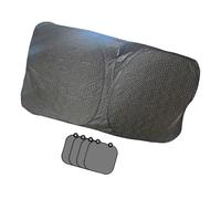 Diamonds Grids Reflective Car Windshield Sunshade Side Panels Heat Reduction with 4 Side Window Shades for Full Coverage Car Window Shade