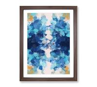 Diamonds In The Sky Abstract Framed Print | A3 Walnut Framed Wall Art | Ready to Hang | Abstract Landscape Picture | Living Room Bedroom Lounge Office