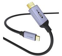 DiamondTiger 4K 60Hz USB-C to HDMI Cable, 5Ft/1.5M High-Speed USB 3.1 Type-C (Source) to HDMI (Display) Cord, (Thunderbolt 4/3 Compatible) for MacBook Pro/Air, iPhone 15/16, iPad Pro, iMac(5Ft/1.5M)