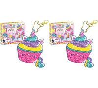 DIAMONDZ CRYSTAL PAINTING Crystal Art Kit - Unicorn Diamond Painting Keychain Set for Kids with 5 Stencils and Accessories - DIY Diamond Art for Children, Crystal Art Kits and Craft Supplies