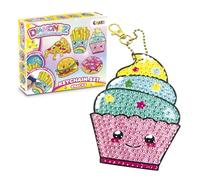 DIAMONDZ CRYSTAL PAINTING Diamond Painting Kit for Kids - Crystal Art DIY Keychain Craft Set with 5 Snack Shaped Templates, XL Size and Complete Accessories - Gift Idea for Children Age 5+