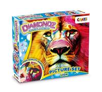 DIAMONDZ Crystal Painting Lion - Diamond Art Kit for Kids Age 5+ with Accessories, 5D DIY Diamond Painting Craft Set 14 x 10.6 in - Creative Gift and Crystal Art Kit