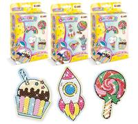 DIAMONDZ CRYSTAL PAINTING Pack of 3 - Diamond Painting Sticker Stencils Set - 12 Reusable Stencils for Kids & Adults - DIY Crystal Art Kits with Diamond Painting Tools and Supplies