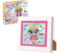 DIAMONDZ CRYSTAL PAINTING Starter Set Fashion - Diamond Painting Children's Owl Stencil, DIY Diamond Painting Children's Craft Set, 15 x 15 cm