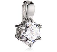 Diamonfire Silver White Zirconia Solitaire Pendant P4608